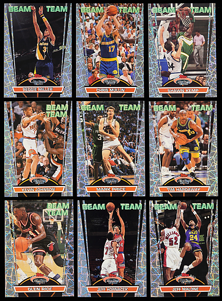 1992-1993 Stadium Club Basketball Beam Team Member's Only Complete Set (21)