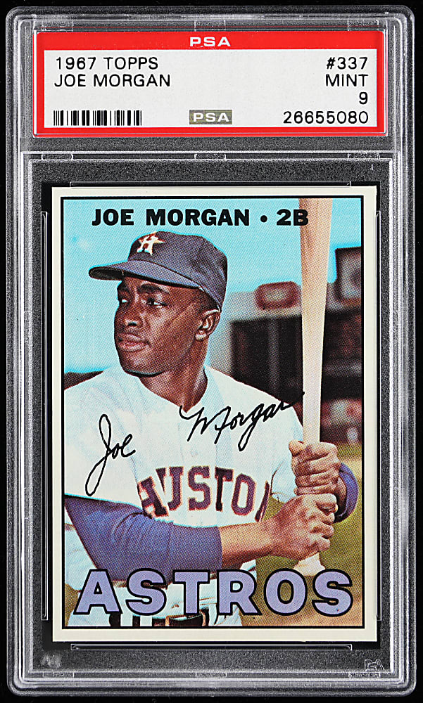 1967 Topps #337 Joe Morgan PSA MINT 9