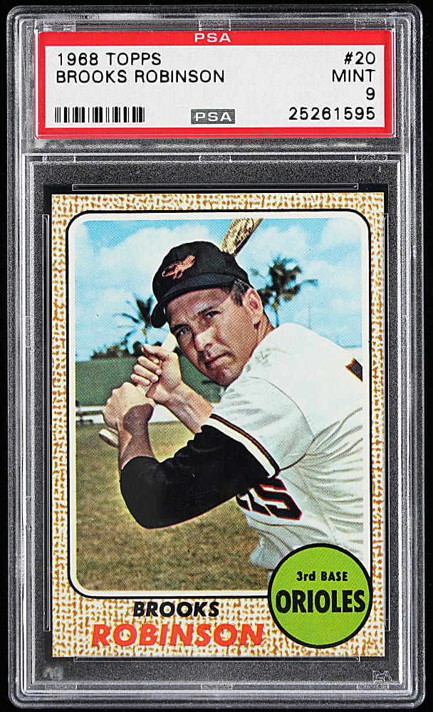 1968 Topps #20 Brooks Robinson PSA MINT 9