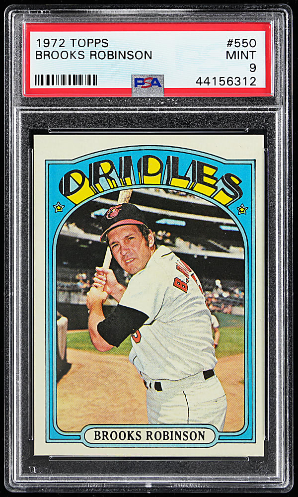 1972 Topps #550 Brooks Robinson PSA MINT 9