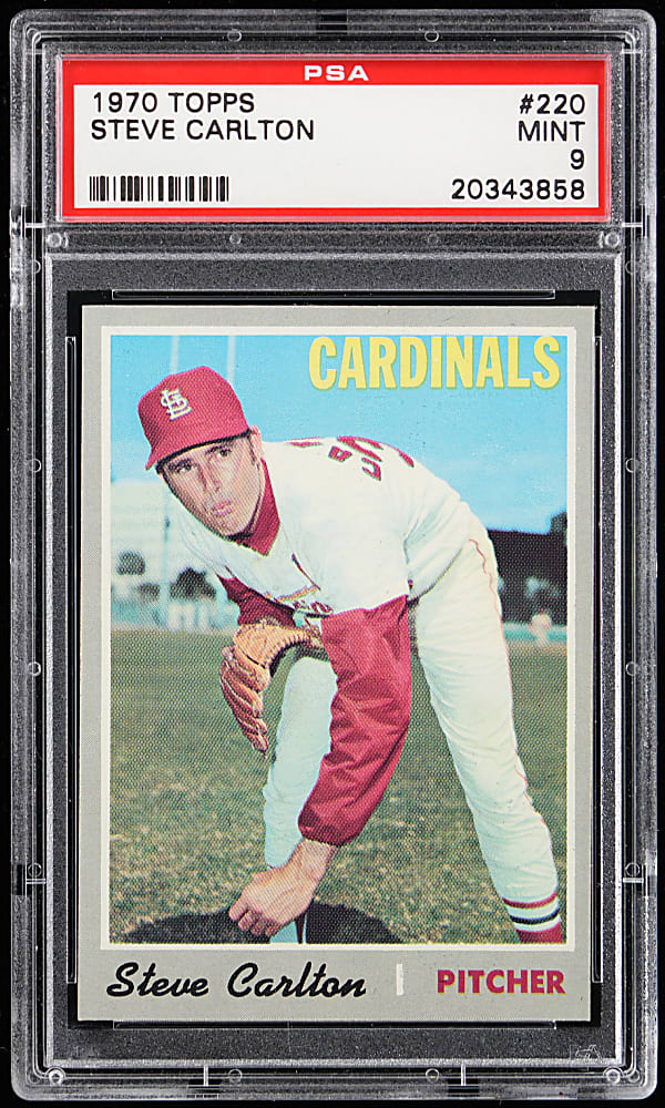 1970 Topps #220 Steve Carlton PSA MINT 9