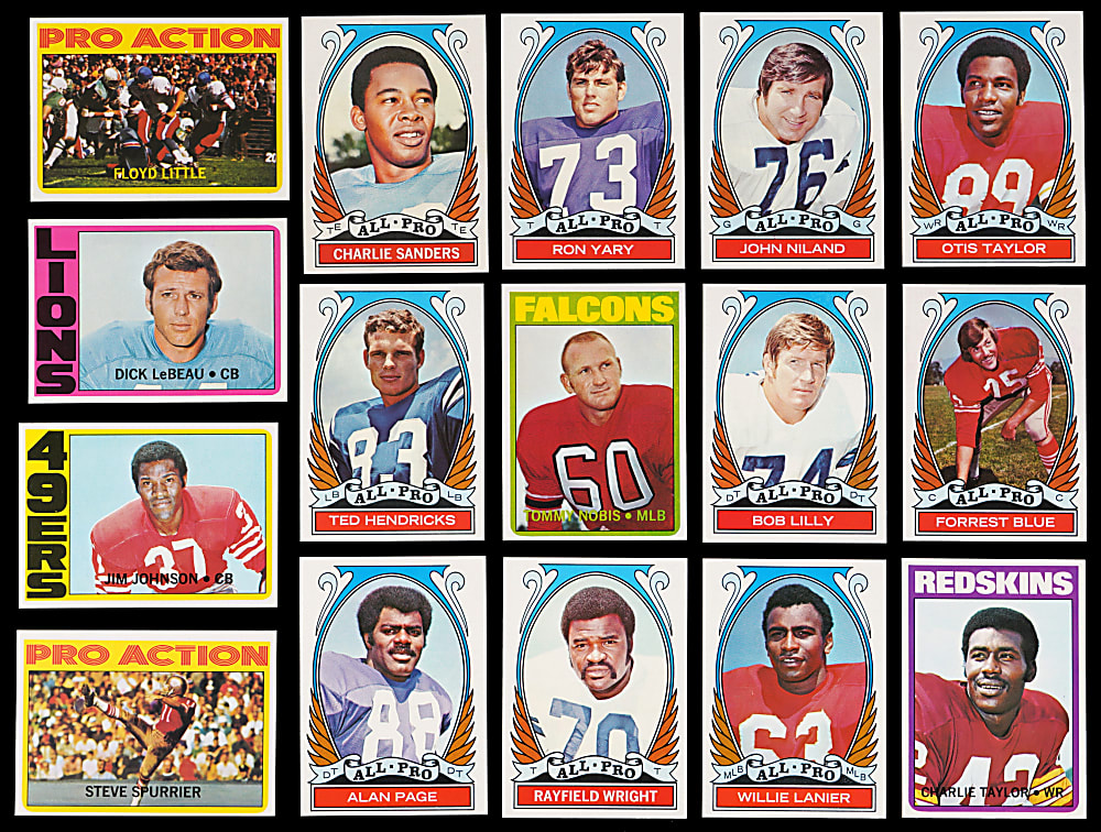 1972 Topps Football High Numbers Near Set (82/88) with (12) PSA Graded Including (1) GEM MINT 10 & (5) PSA MINT 9 - Sharp!