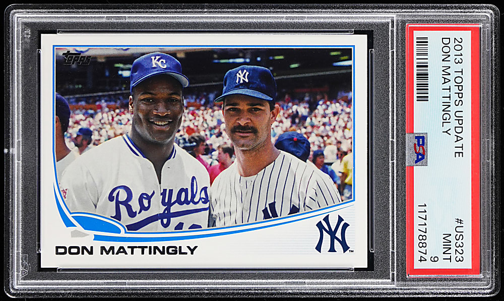 2013 Topps Update #US323 Don Mattingly/Bo Jackson Shortprint PSA MINT 9