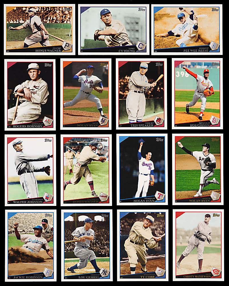 2009 Topps Legends Variations Near Set (51/59)