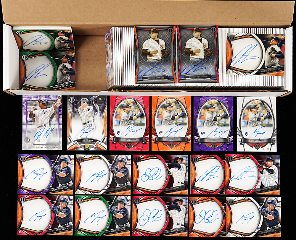 2012-2022 Topps Tribute New York Yankees Certified Autograph Collection (166) with Near Rainbows