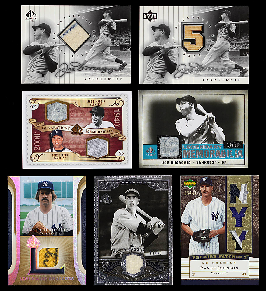 New York Yankees Hall of Fame Game-Used Relic Collection (56) with (6) Joe DiMaggio