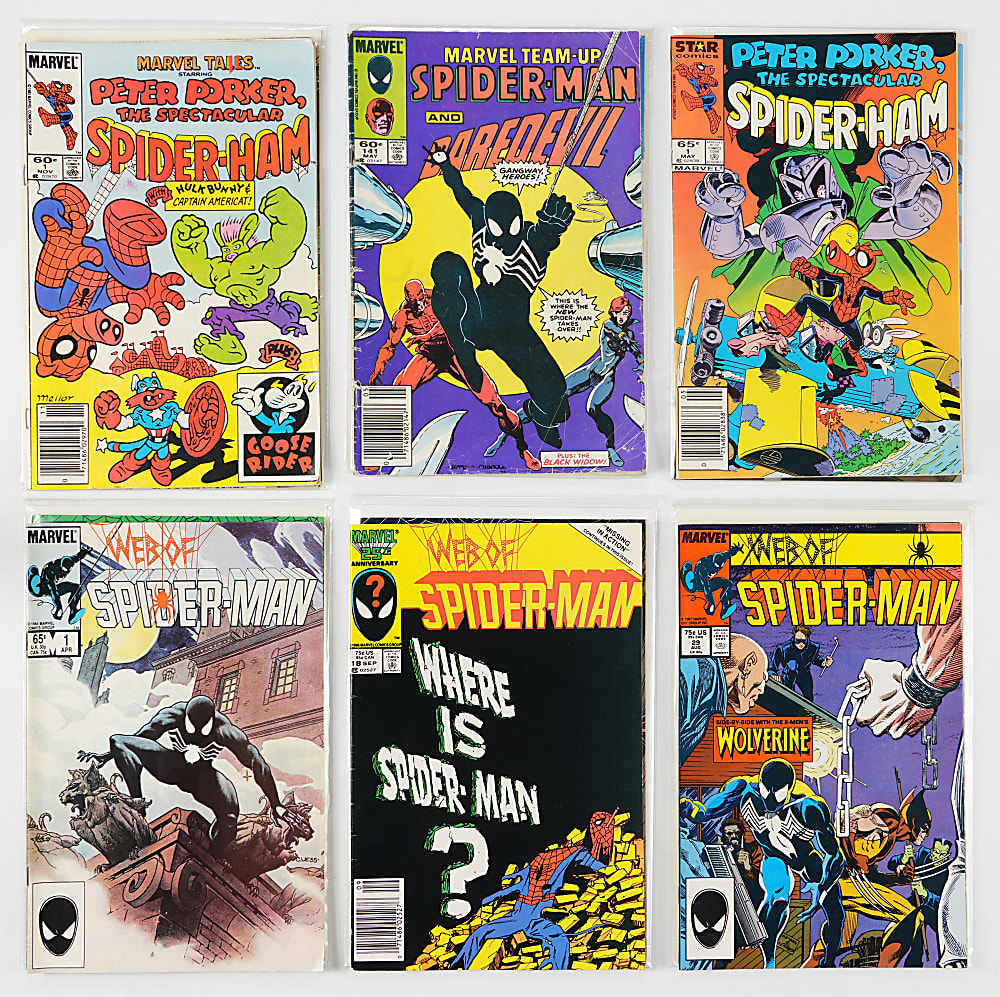 1980s-1990s Marvel Spider-Man Related Comic Collection (172) with Amazing Spider-Man #361 1st Carnage & Venom Lethal Protector Set