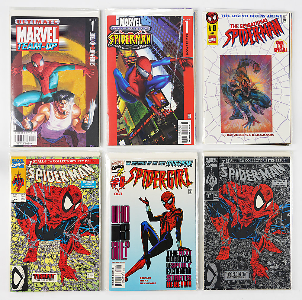 1980s-1990s Marvel Spider-Man Related Comic Collection (172) with Amazing Spider-Man #361 1st Carnage & Venom Lethal Protector Set