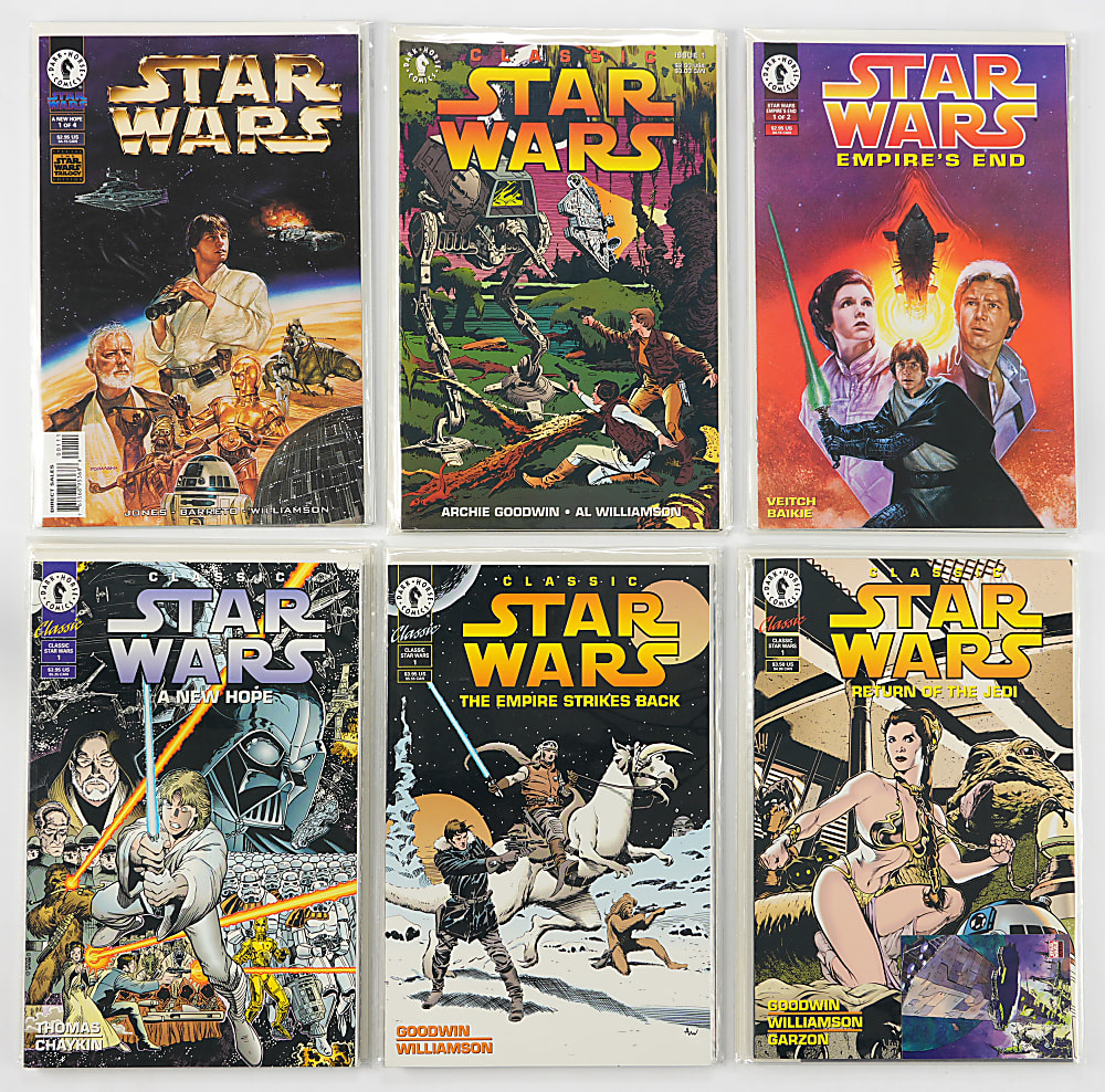 1990s-2000s Dark Horse Star Wars Collection (232) with Heir to the Empire #1 1st Mara Jade, 1st Admiral Thrawn