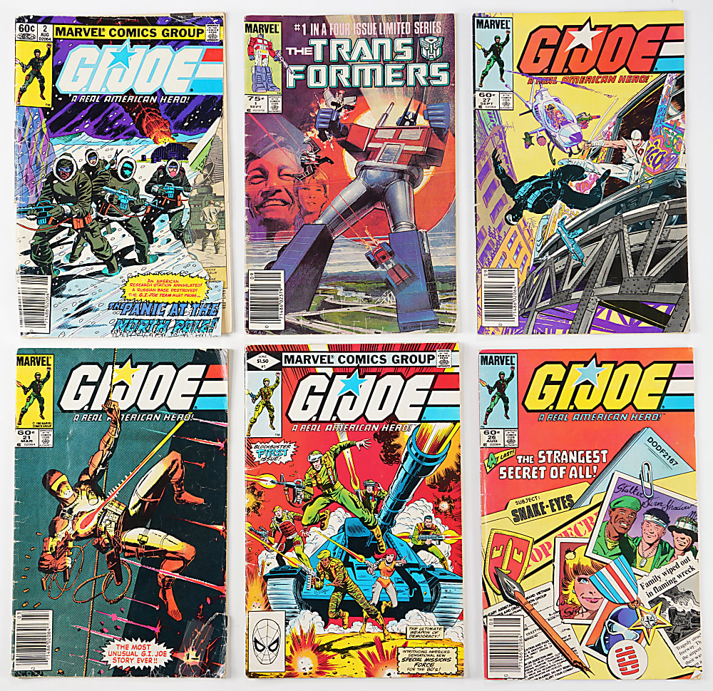 1980s-2000s Marvel/Other G.I. Joe & Transformers Collection (138) with #1 Issues