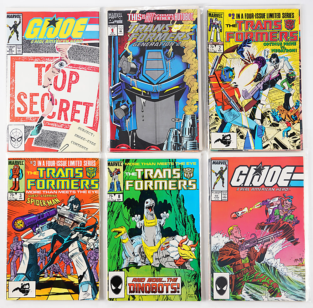 1980s-2000s Marvel/Other G.I. Joe & Transformers Collection (138) with #1 Issues