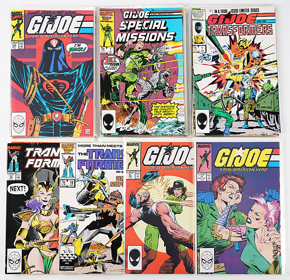1980s-2000s Marvel/Other G.I. Joe & Transformers Collection (138) with #1 Issues