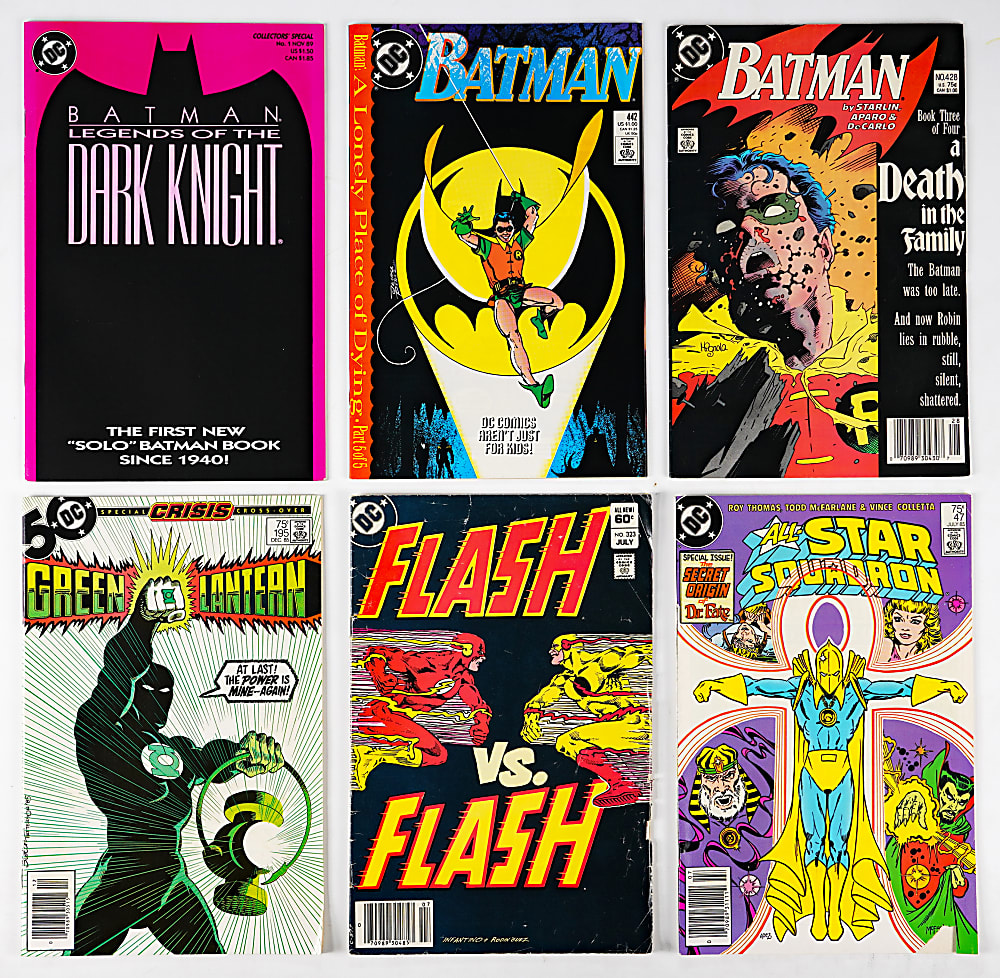 1980s-2000s DC Comic Book Treasure Chest Bundle (750+) with Justice League of America & Batman