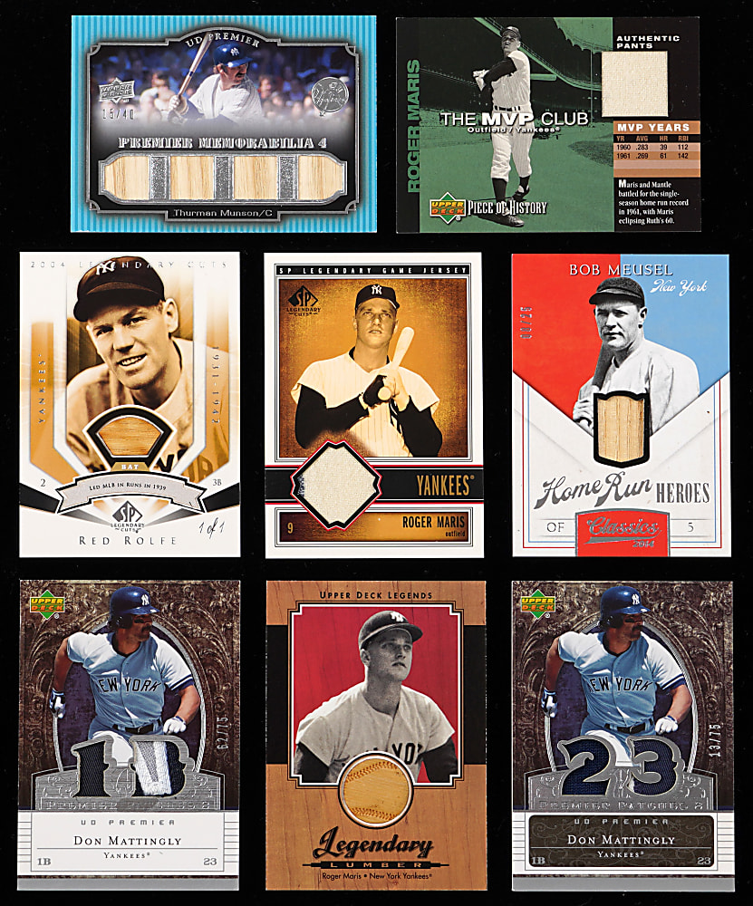 New York Yankees Star Game-Used Relic Collection (87) with Multi-Color Patches & #1/1