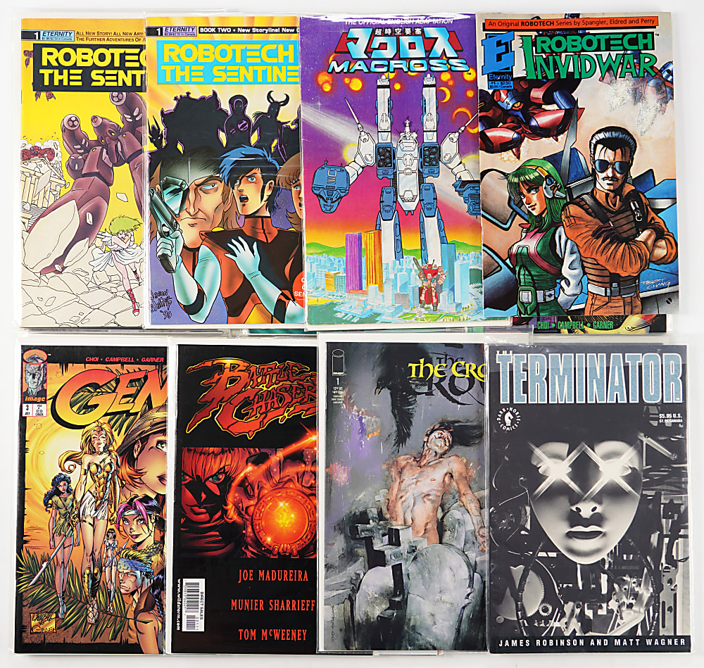 1980s-2000s Independent Comic Treasure Chest Bundle (480+) with Spawn Run & CGC 8.0 Tank Girl #1