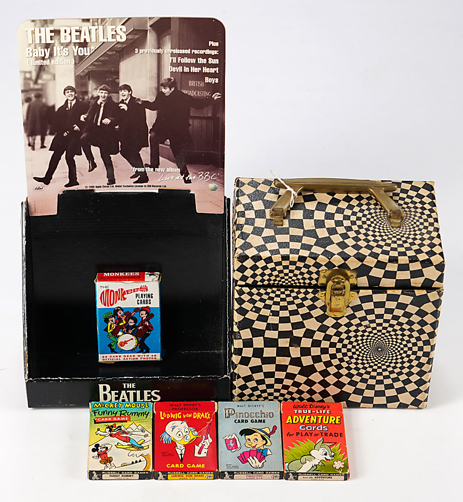 1960s-1970s Pop Culture Collection (14) with Beatles Board Game & Beverly Hillbillies Lunchbox