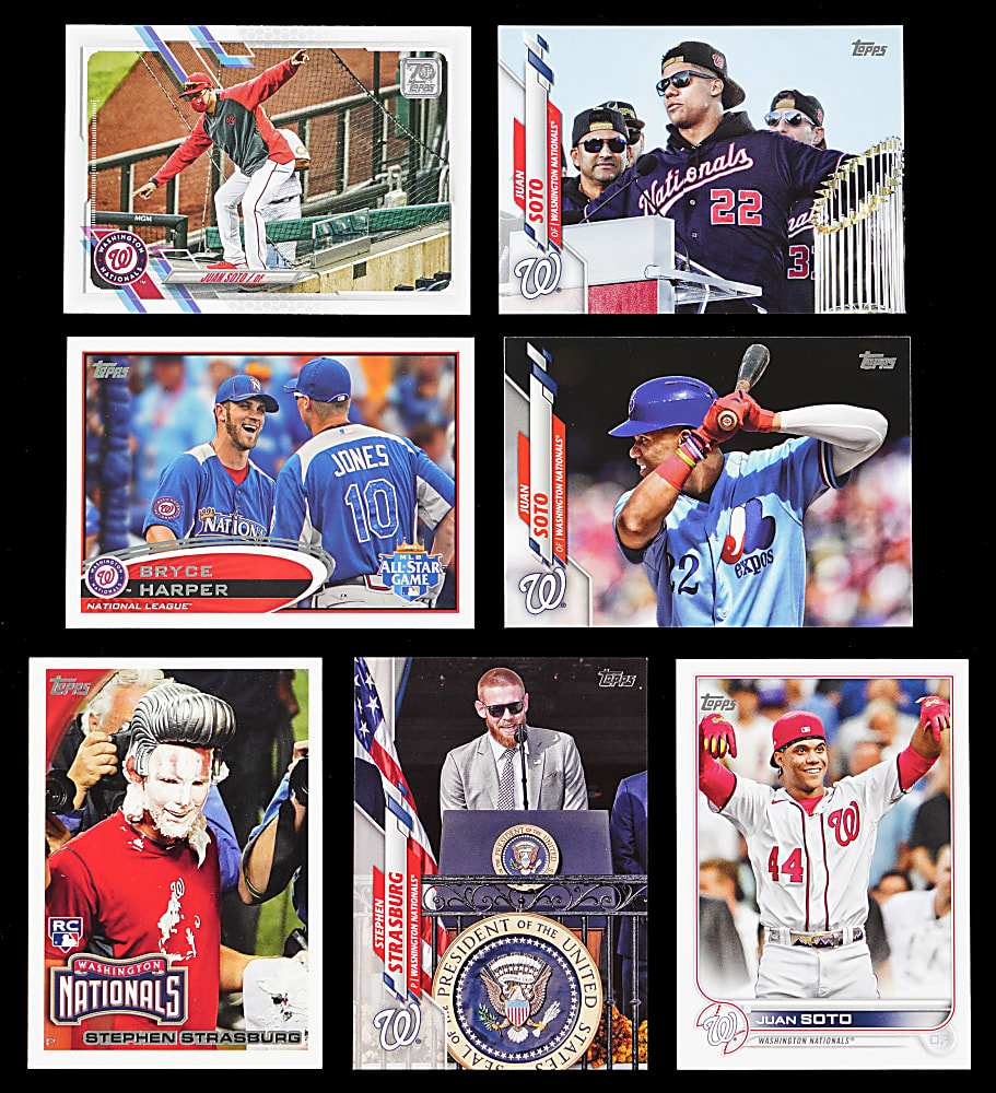 2010-2023 Topps Washington Nationals Collection (1,025+) with Bryce Harper & Juan Soto Rookies, Shortprints & Super Shortprints