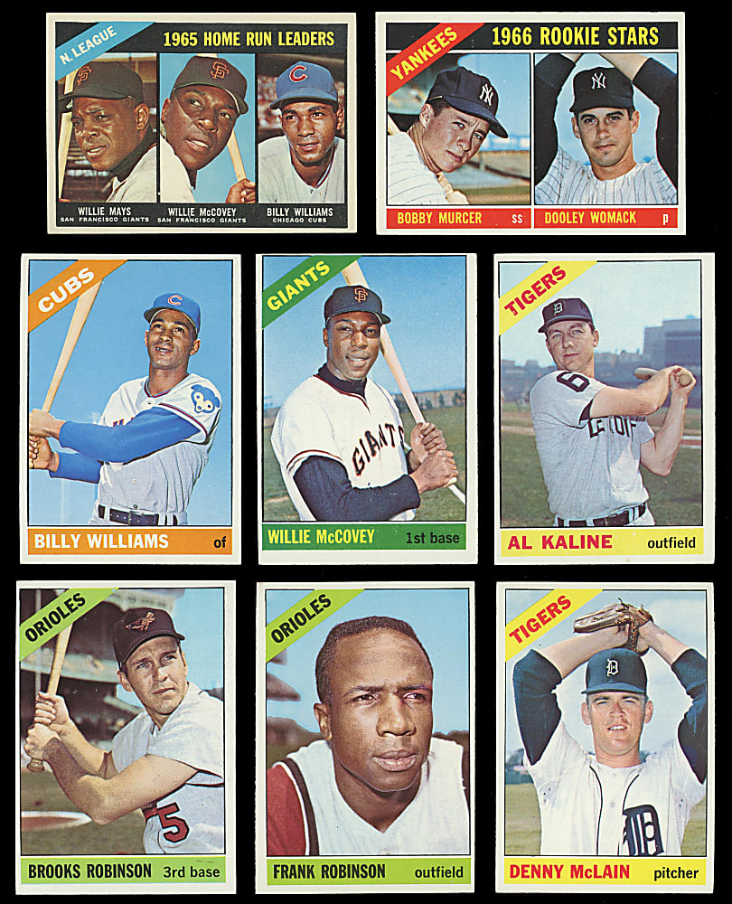 1966 Topps Near Complete Set (563/598) with #500 Hank Aaron SGC EX 5 - Clean!