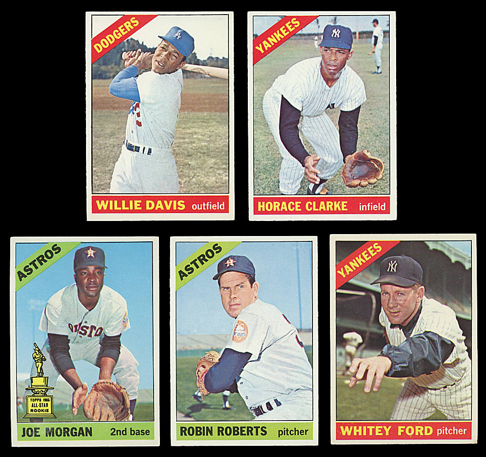 1966 Topps Near Complete Set (563/598) with #500 Hank Aaron SGC EX 5 - Clean!