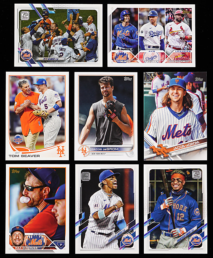 1980-2023 Topps New York Mets Collection (1,975+) with Key Rookies, Shortprints & Super Shortprints