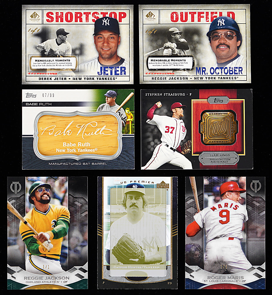 1990s-Modern Baseball Treasure Chest (950+) with (25) Sets, (100+) Numbered Including (12) #1/1 Parallels