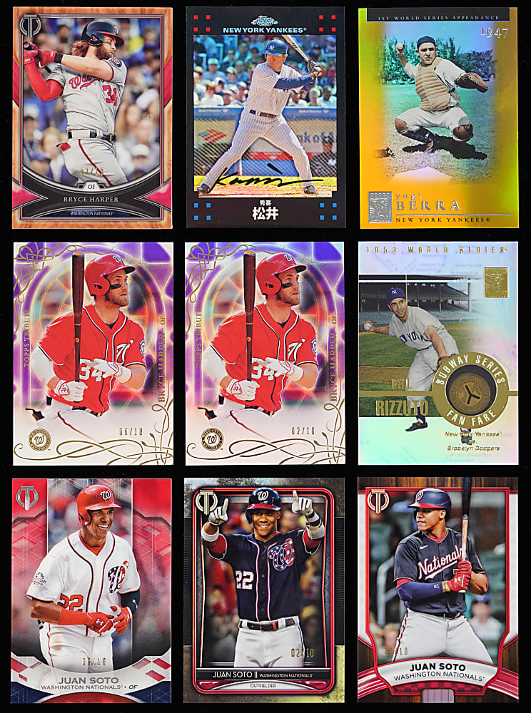 1990s-Modern Baseball Treasure Chest (950+) with (25) Sets, (100+) Numbered Including (12) #1/1 Parallels