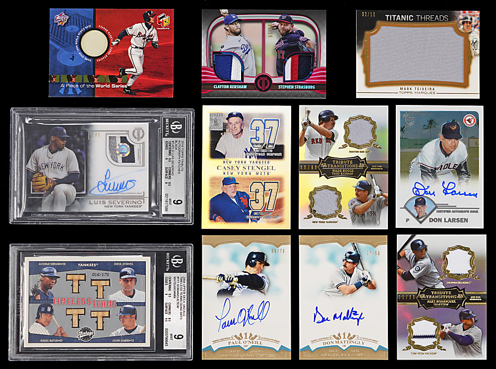 Modern Baseball Certified Autograph/Game-Used Collection (41) with Hall of Famers & Stars