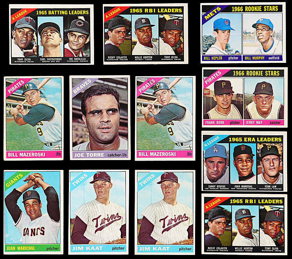 1966 Topps Collection (550+) with (30+) Hall of Famers & (80) High Numbers