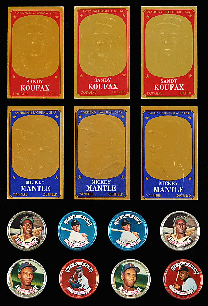 1964-1967 Topps Insert Collection (195) with (60) Hall of Famers Including (5) Mickey Mantle
