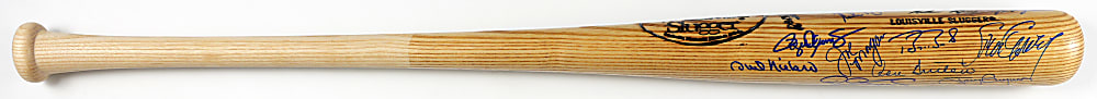 1986-1989 Nolan Ryan Pro-Model Louisville Slugger Bat Signed by (14) Stars & Hall of Famers Including Bonds, Gwynn, Rose & Ryan