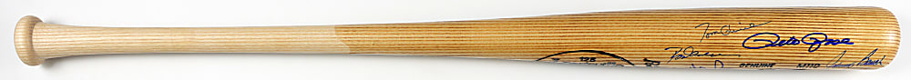 1986-1989 Nolan Ryan Pro-Model Louisville Slugger Bat Signed by (14) Stars & Hall of Famers Including Bonds, Gwynn, Rose & Ryan