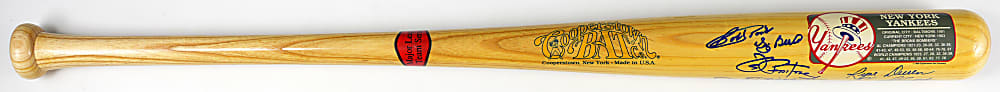 1989 New York Yankees Cooperstown Bat Signed by (11) with (4) Hall of Famers
