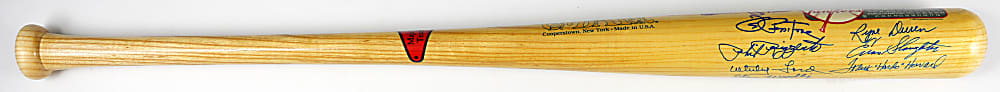 1989 New York Yankees Cooperstown Bat Signed by (11) with (4) Hall of Famers