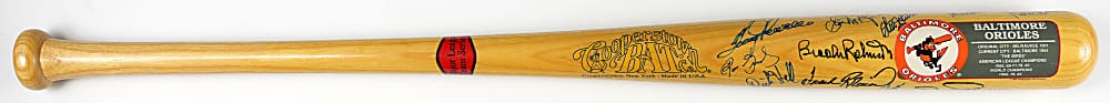 1989 Baltimore Orioles Cooperstown Bat Signed by (30) Including (5) Hall of Famers & Many Stars