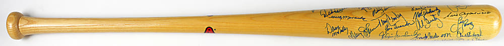 1989 Baltimore Orioles Cooperstown Bat Signed by (30) Including (5) Hall of Famers & Many Stars