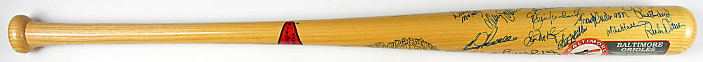 1989 Baltimore Orioles Cooperstown Bat Signed by (30) Including (5) Hall of Famers & Many Stars