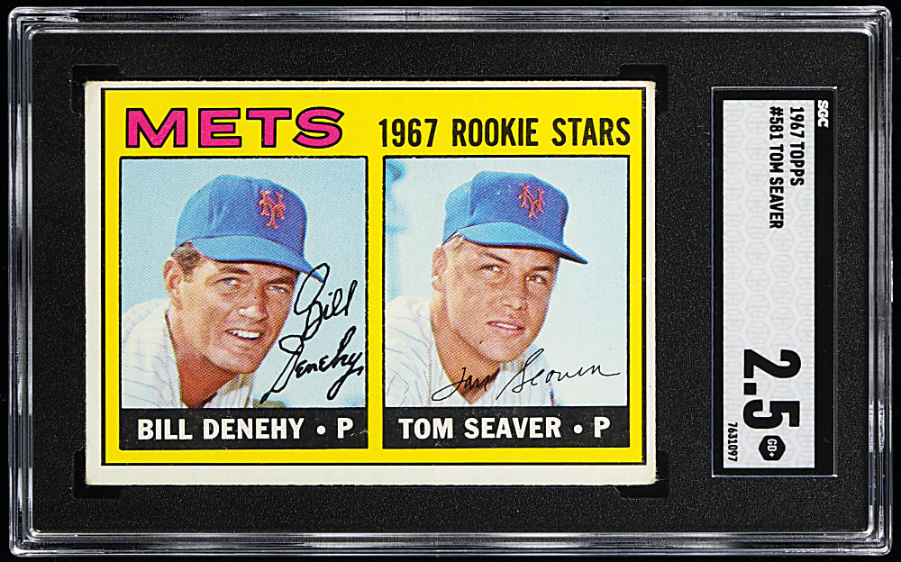 1967 Topps #581 Tom Seaver Rookie SGC GOOD+ 2.5