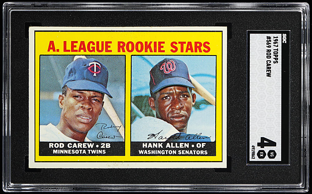 1967 Topps #569 Rod Carew Rookie High Number SGC VG/EX 4