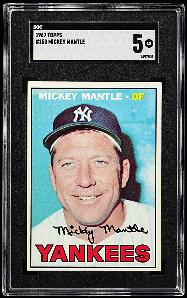 1967 Topps #150 Mickey Mantle SGC EX 5