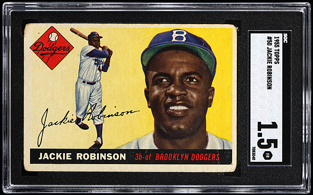 1955 Topps #50 Jackie Robinson SGC FAIR 1.5