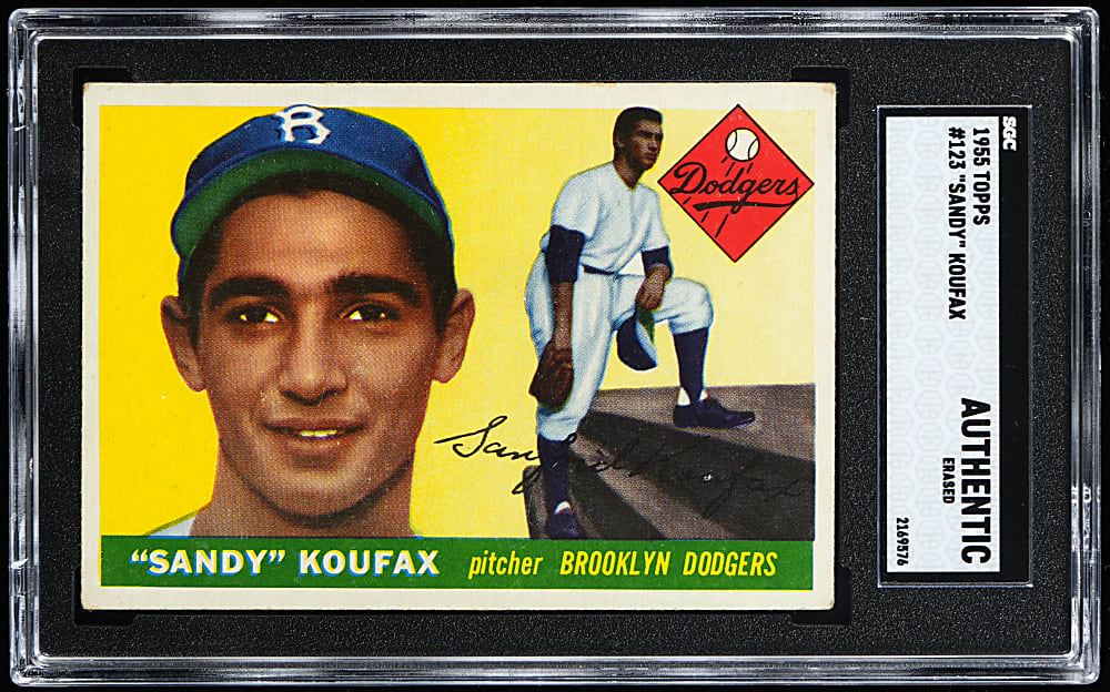 1955 Topps #123 Sandy Koufax Rookie SGC Authentic