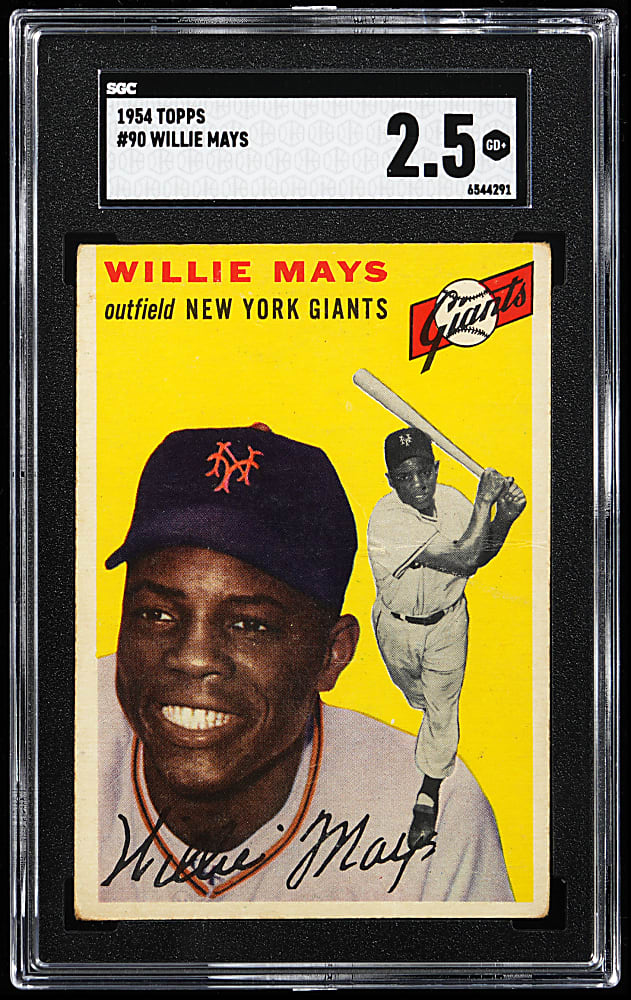 1954 Topps #90 Willie Mays SGC GOOD+ 2.5