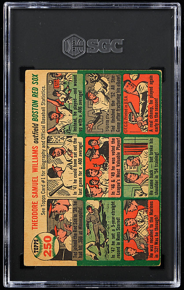 1954 Topps #250 Ted Williams SGC VG/EX 4