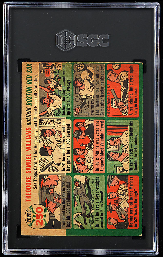1954 Topps #250 Ted Williams SGC VG/EX+ 4.5