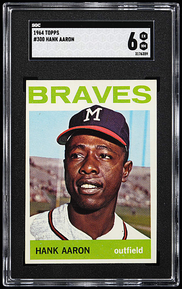 1964 Topps #300 Hank Aaron SGC EX/NM 6