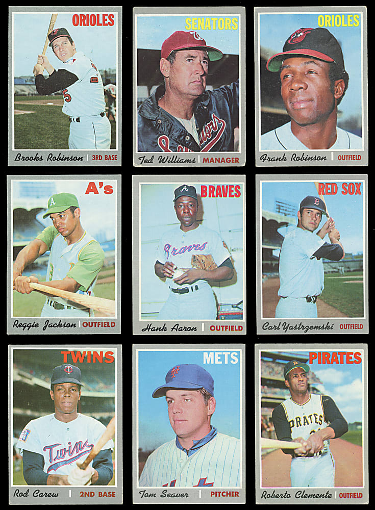 1970 Topps Partial Set (460/720) with (50+) Hall of Famers