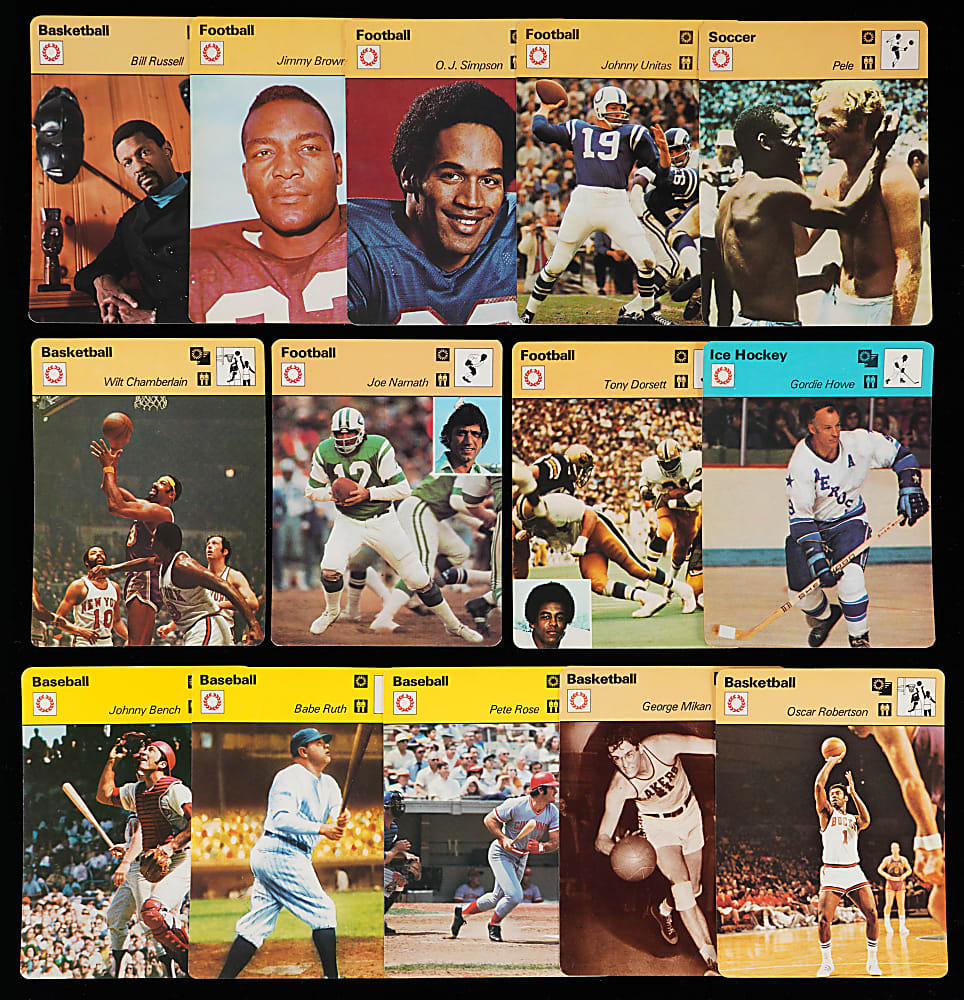 1977-1979 Sportscasters Collection (1,300+) - Loaded with Hall of Famers & Stars