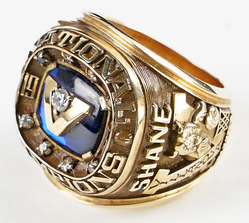 1985 Villanova Wildcats NCAA Basketball National Championship Ring - Presented to Assistant Athletic Director Larry Shane