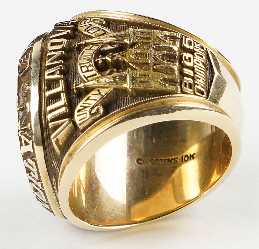 1985 Villanova Wildcats NCAA Basketball National Championship Ring - Presented to Assistant Athletic Director Larry Shane