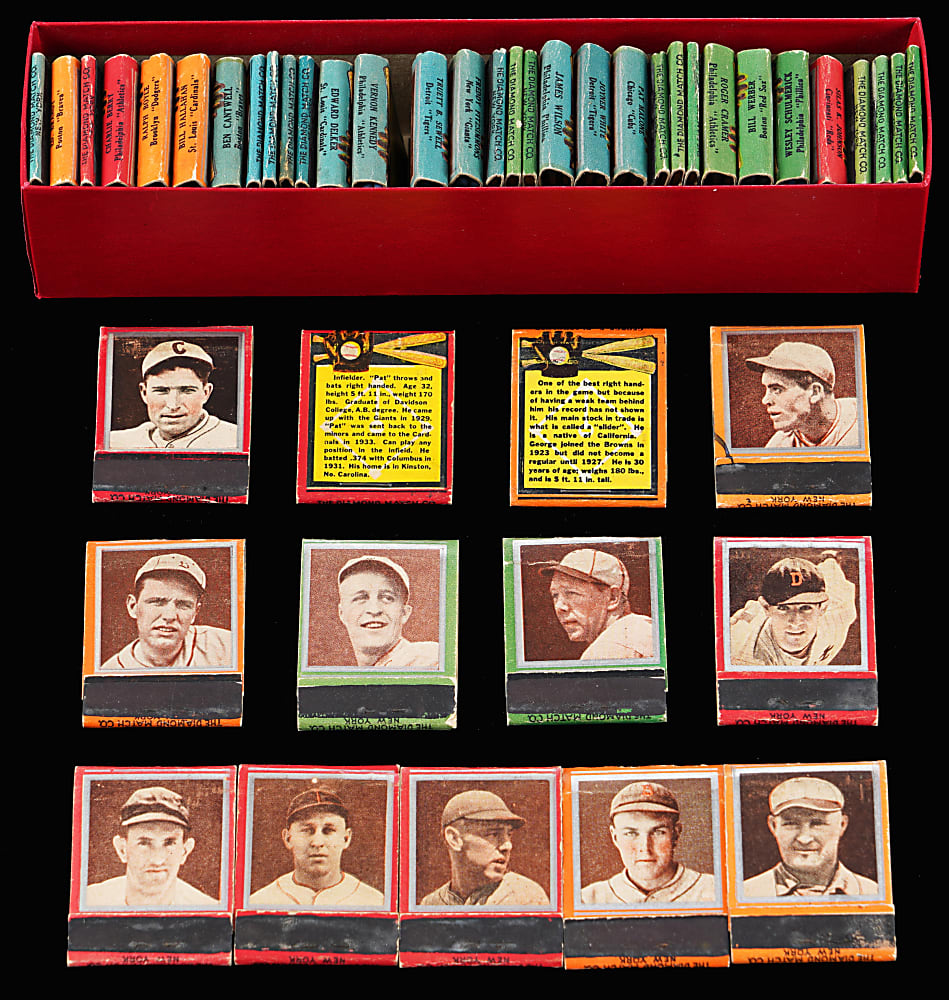 1934 Diamond Matchbook Silver Border Fully Intact Collection (53)